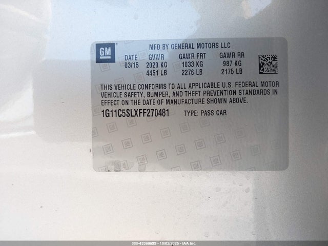 Chevrolet Malibu 1lt