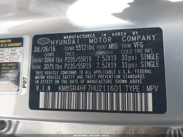 Hyundai SANTA FE Limited Ultimate