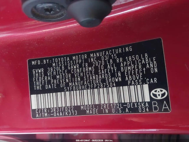 Toyota Corolla S Plus