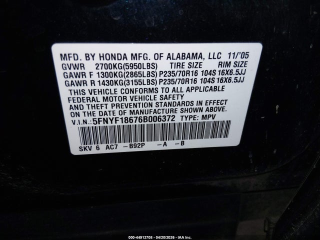 Honda Pilot Ex-l