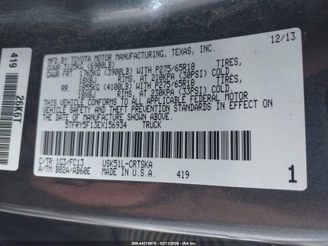 Toyota Tundra Sr5 5.7l V8