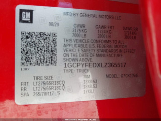 Chevrolet Silverado 1500 4wd  Short Bed Lt Trail Boss