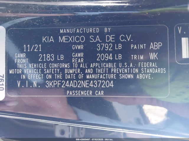 Kia Forte Lxs