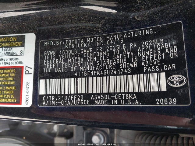 Toyota Camry Se