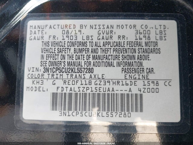 Nissan Kicks Sv