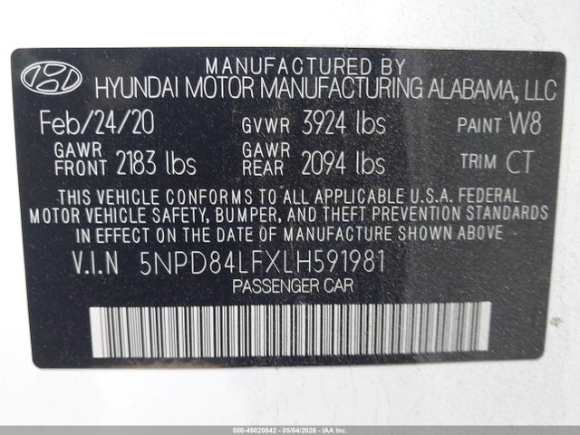Hyundai ELANTRA Sel