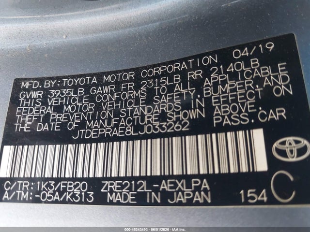 Toyota Corolla Le