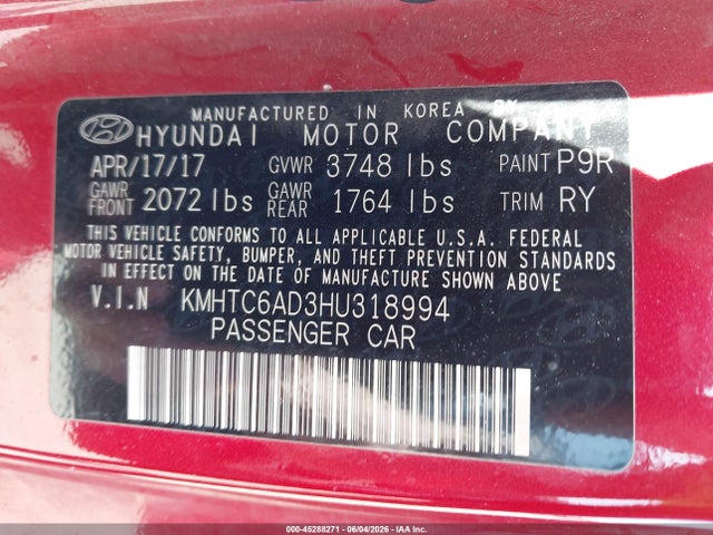 Hyundai VELOSTER Value Edition