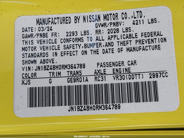 Nissan Z Performance Auto