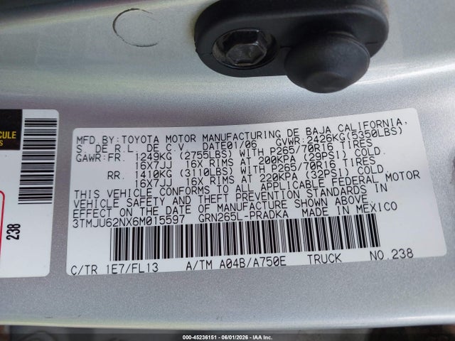 Toyota Tacoma Prerunner V6