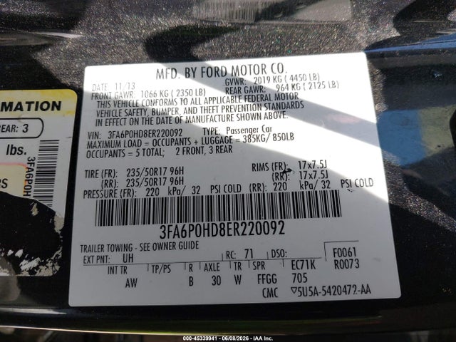 Ford Fusion Se