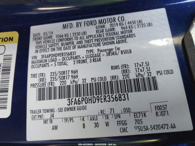 Ford Fusion Se