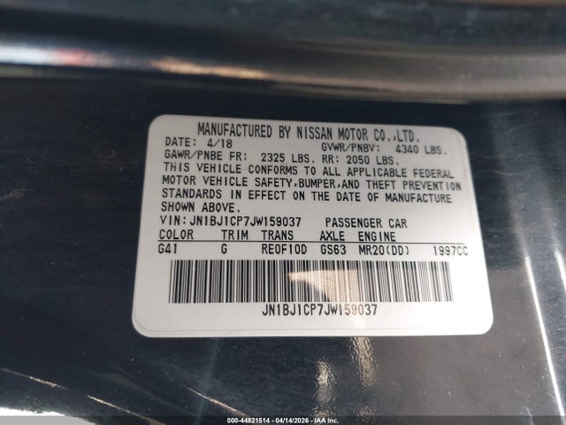 Nissan Rogue Sv