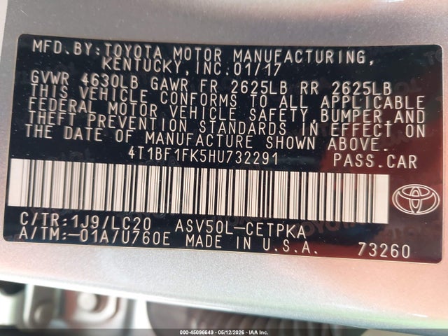 Toyota Camry Xse