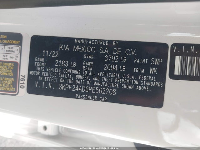 Kia Forte Lxs