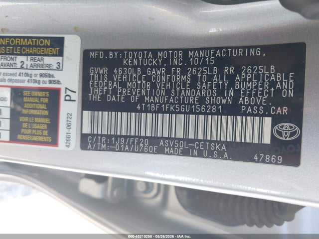 Toyota Camry Se