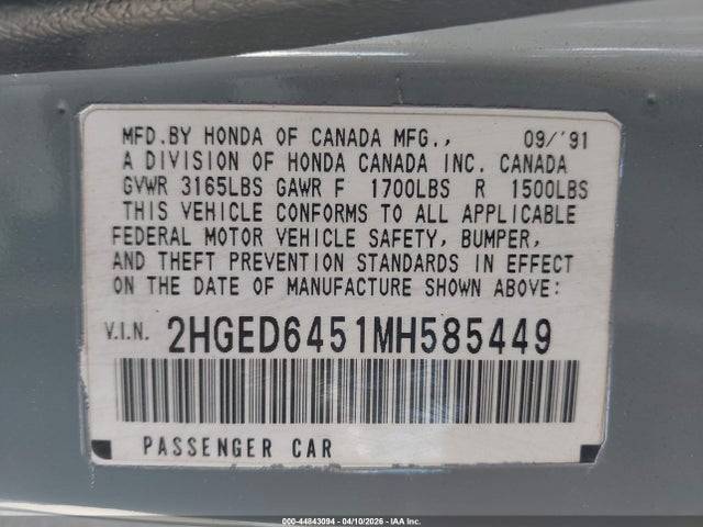 Honda Civic Dx