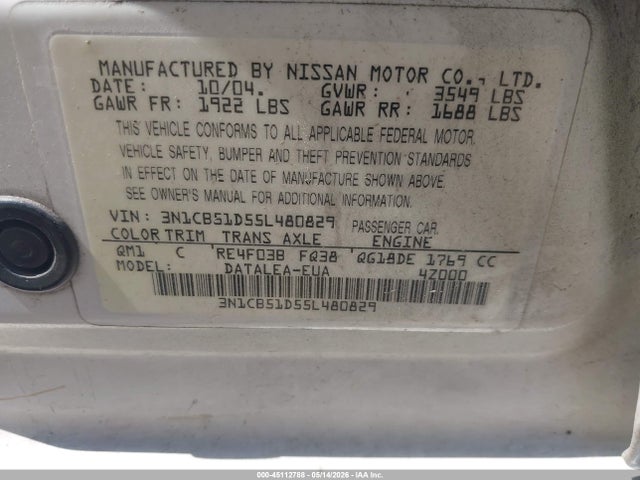 Nissan Sentra 1.8s
