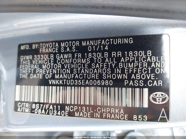 Toyota Yaris L (tmmf Plant)