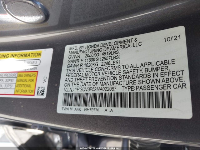 Honda Accord Ex-l