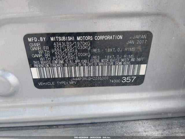 Mitsubishi Outlander 2.0 Le