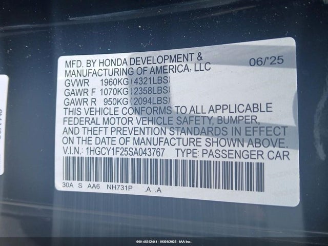 Honda Accord Lx