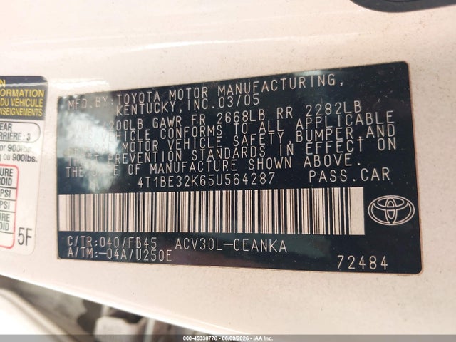 Toyota Camry Le