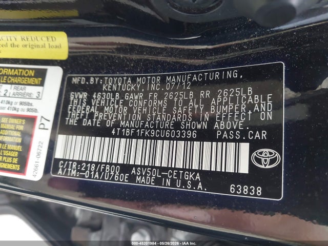 Toyota Camry Xle