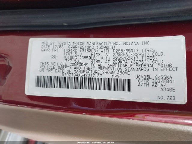 Toyota Sequoia Sr5 V8