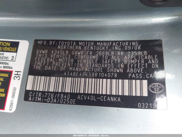 Toyota Camry Le