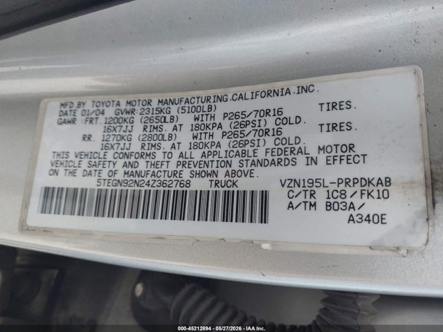 Toyota Tacoma Prerunner V6
