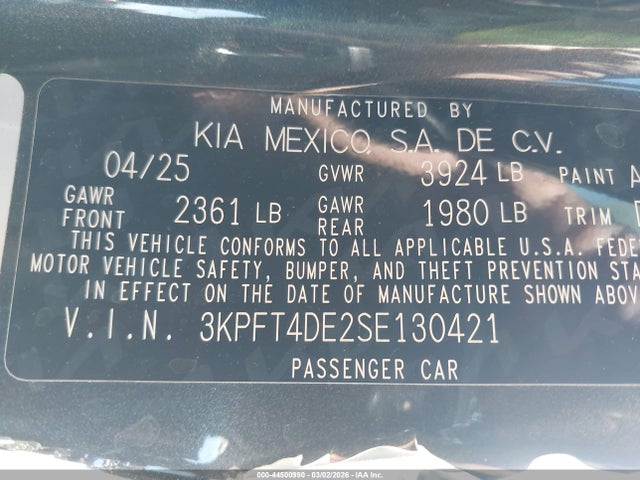 Kia K4 Lxs