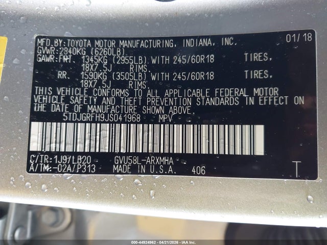 Toyota Highlander Xle