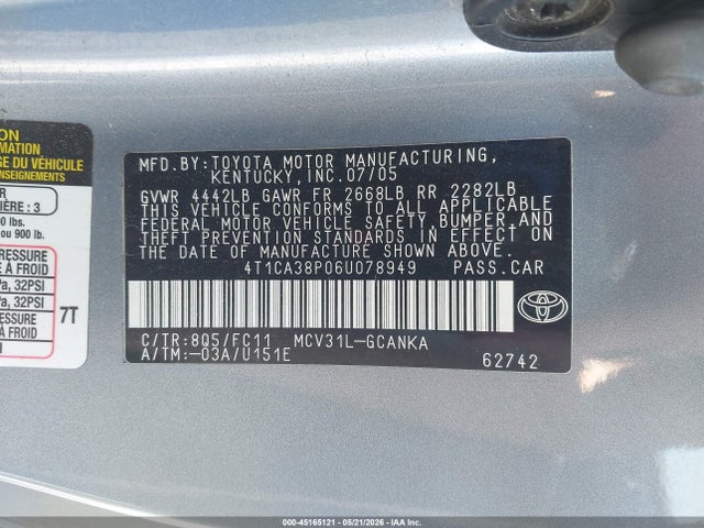 Toyota Camry Se Sport V6