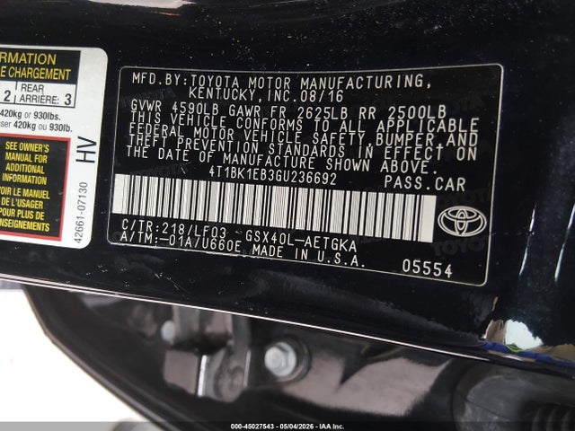 Toyota Avalon Xle Plus