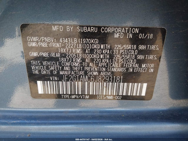 Subaru Crosstrek 2.0i Limited
