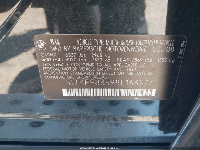 BMW X Series 4.8i
