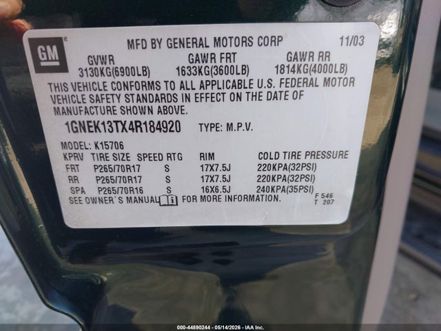 Chevrolet Tahoe Lt