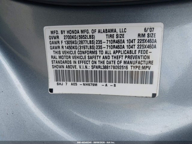 Honda Odyssey Touring