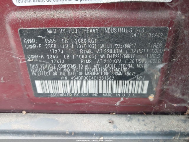 Subaru Outback 2.5i Premium