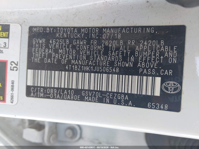 Toyota Camry Xle V6