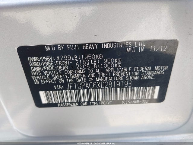 Subaru Impreza 2.0i Premium