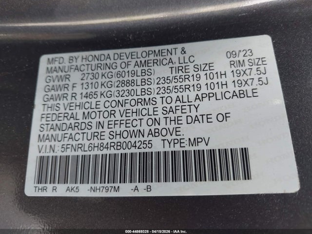 Honda Odyssey Touring