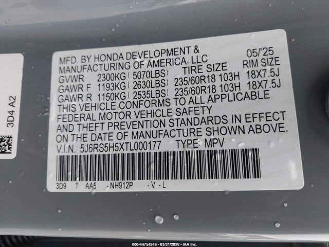 Honda CR-V Hybrid 2wd Sport