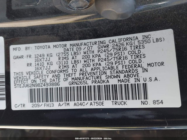 Toyota Tacoma Prerunner V6