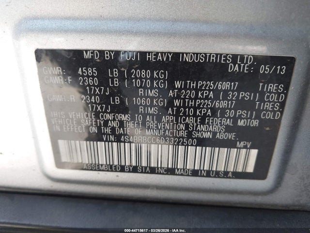 Subaru Outback 2.5i Premium