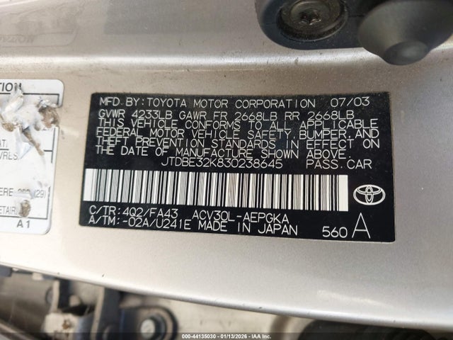 Toyota Camry Xle