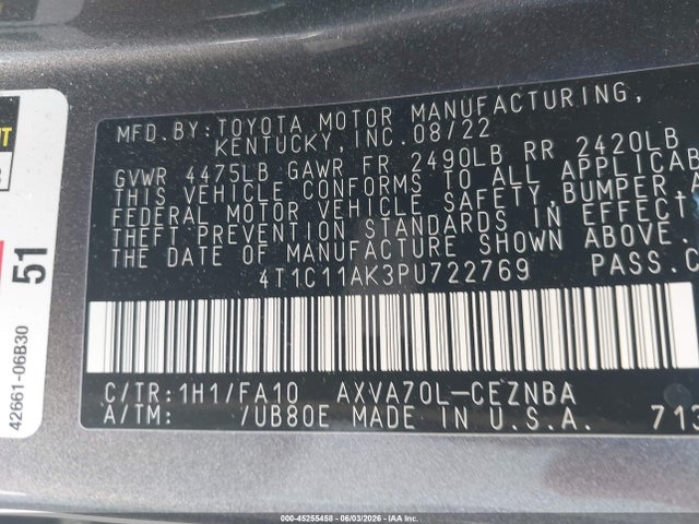 Toyota Camry Le