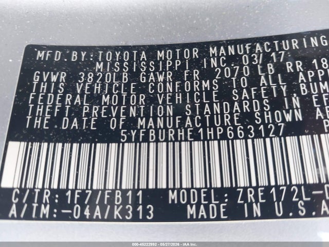 Toyota Corolla Le