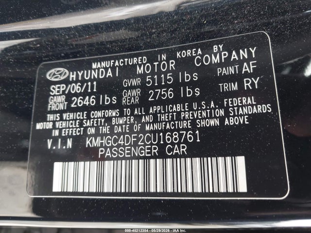 Hyundai Genesis 4.6